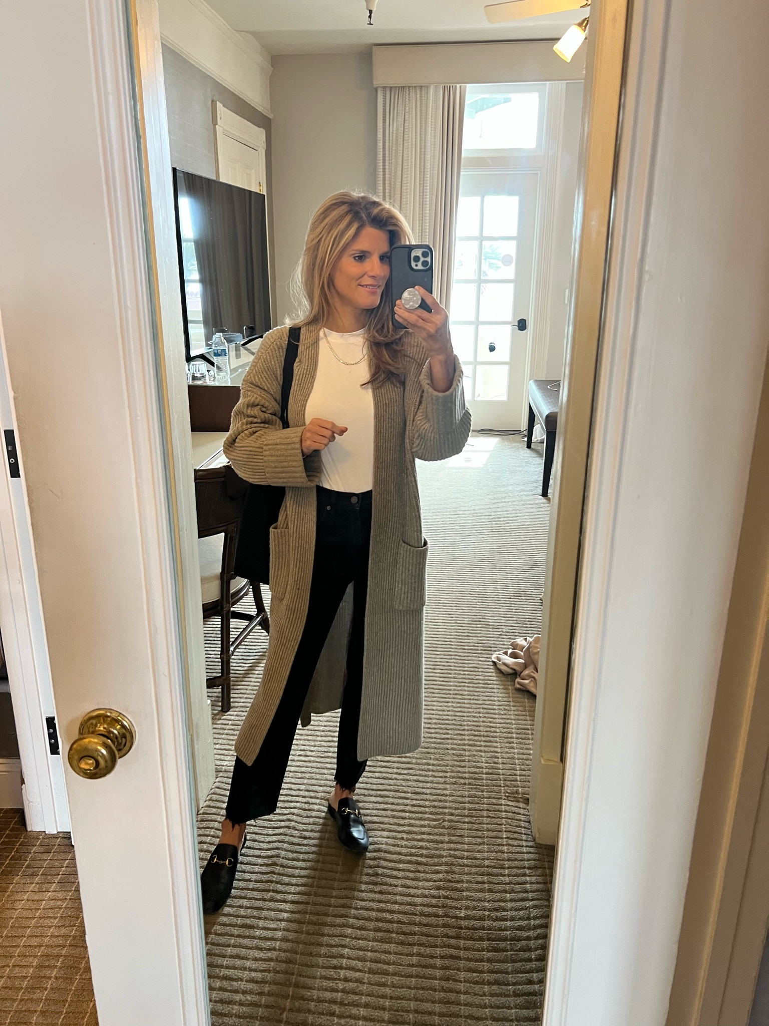 Wearing XS in tank. Linked similar cardigans
