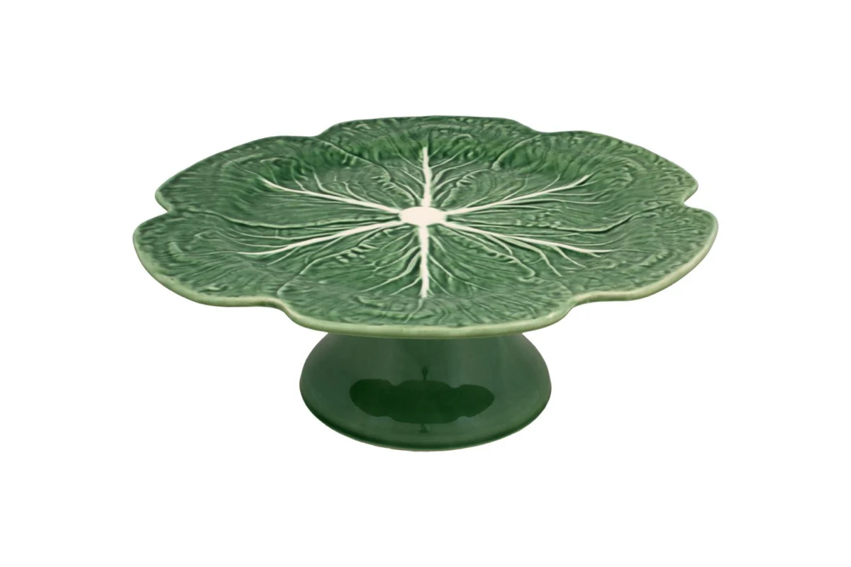 Cabbage Cake Stand 12" in Green | Over The Moon