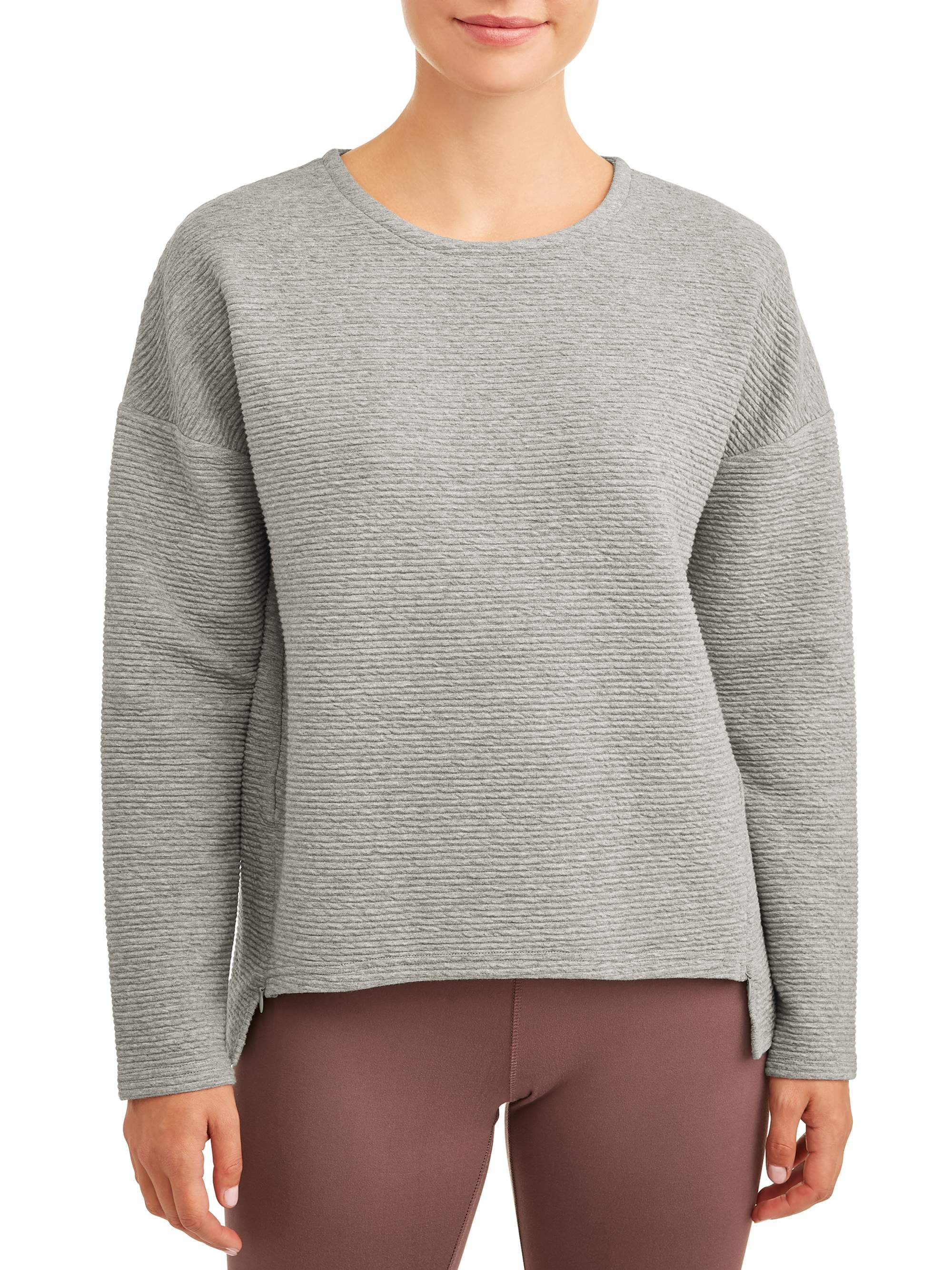 Athletic Works Women's Athleisure Ottoman Long Sleeve Top | Walmart (US)