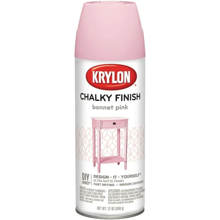 Chalky Finish Aerosol Spray Paint 12oz-Bonnet Pink | Walmart (US)