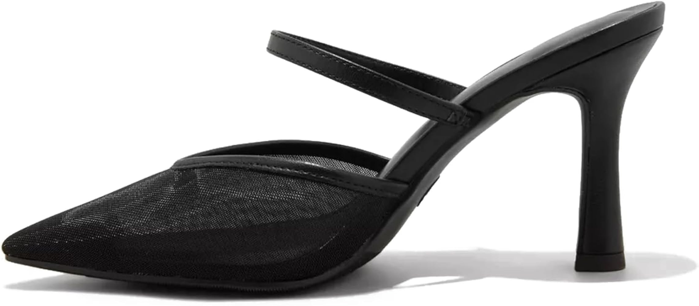 USIMAD Women's Mesh Mule Heels with Memory Foam Insole Pointy Toe Arch Support | Amazon (US)