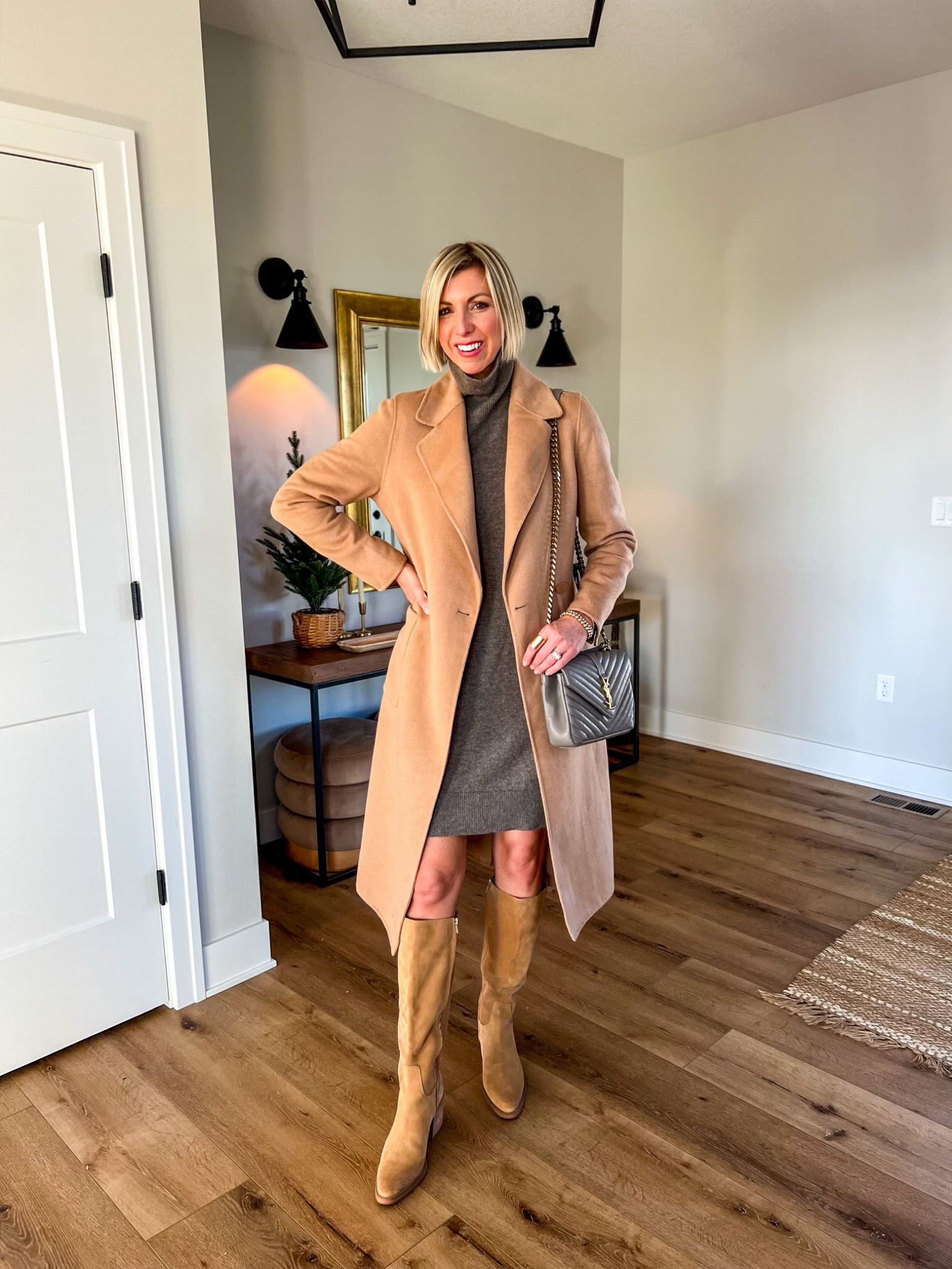 Camel coat four ways, winter outfit, winter coat, holiday style, sarah kelly style

#LTKstyletip #LTKSeasonal #LTKHoliday