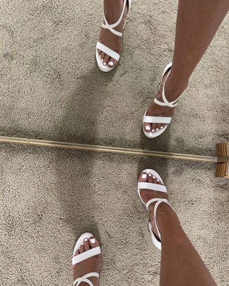 Super cute heels that come in 4 different colors and under $60💕 currently on sale for only $29 so go snag a pair while you still can at that price 🫶🏼 quality is 10/10

#heels #salealert #whiteheels 

#LTKShoeCrush #LTKFindsUnder50 #LTKSaleAlert