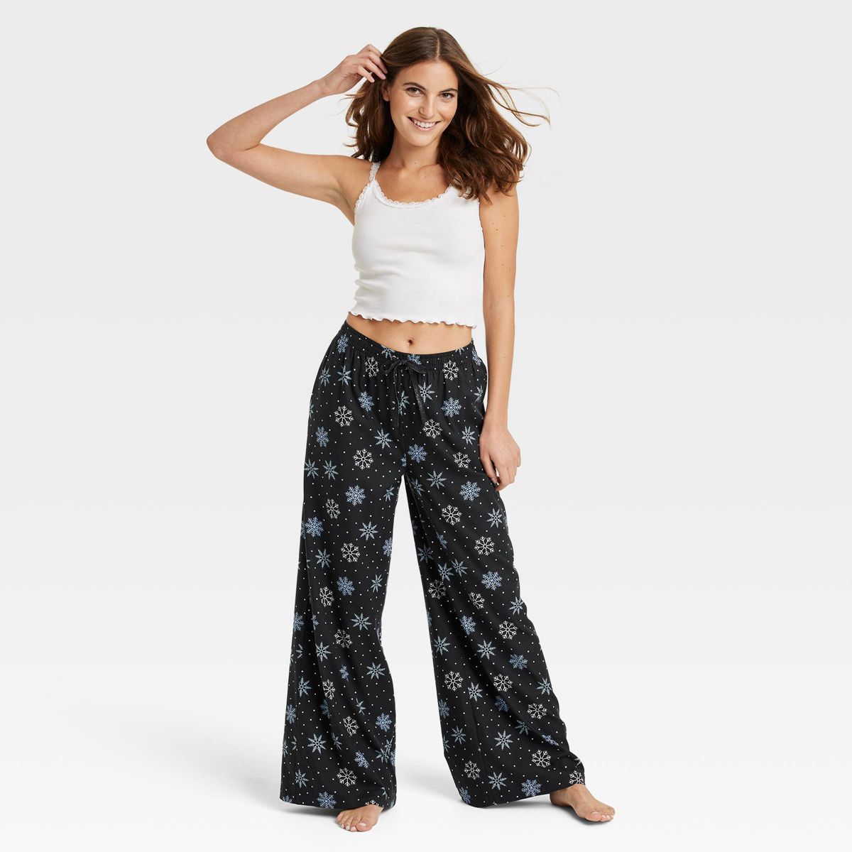 Women's Woven Wide Leg Pajama Pants - Colsie™ | Target
