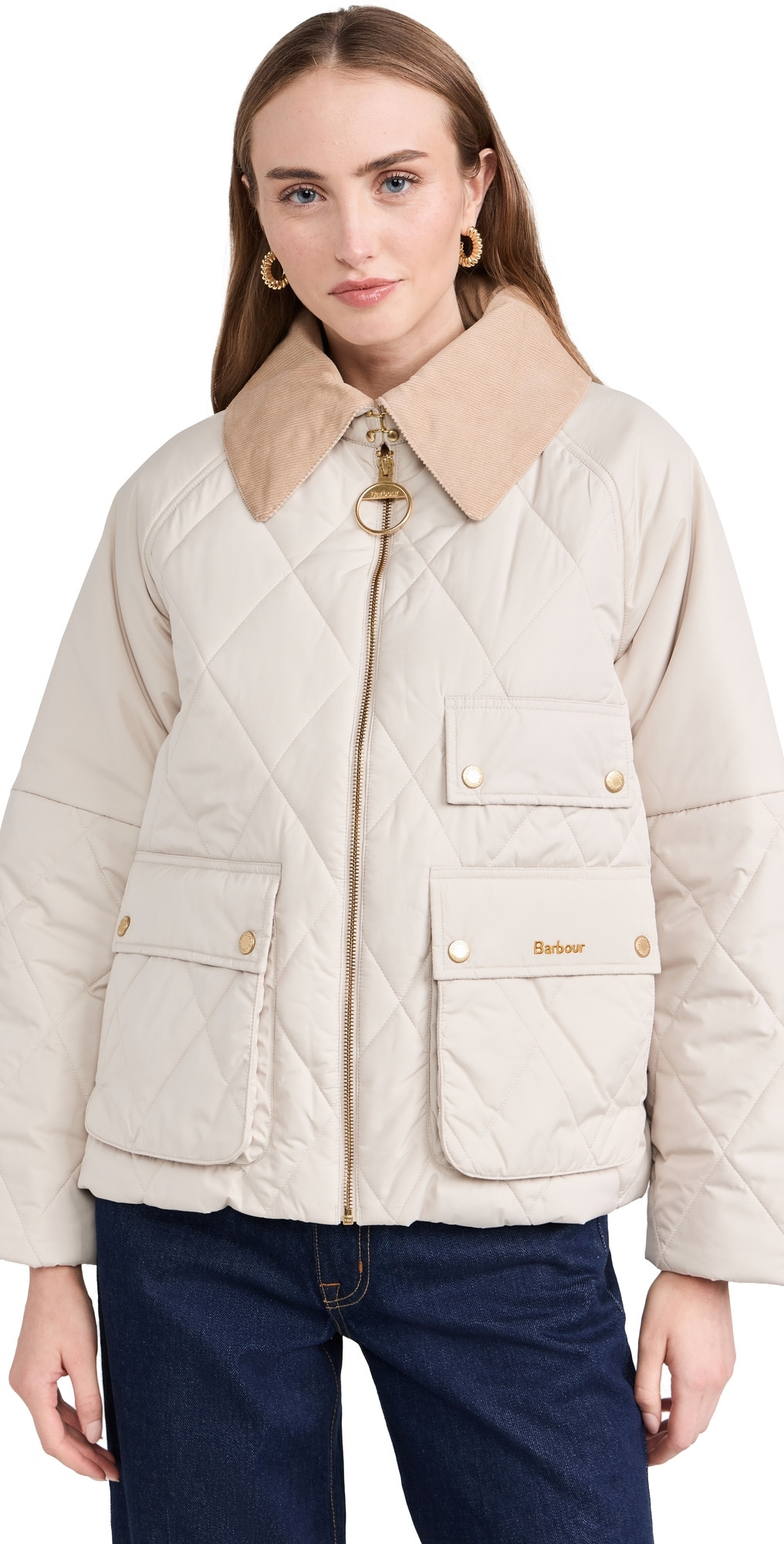 Barbour Barbour Milby Quilt Jacket Oatmeal/Ancient 10 | Shopbop
