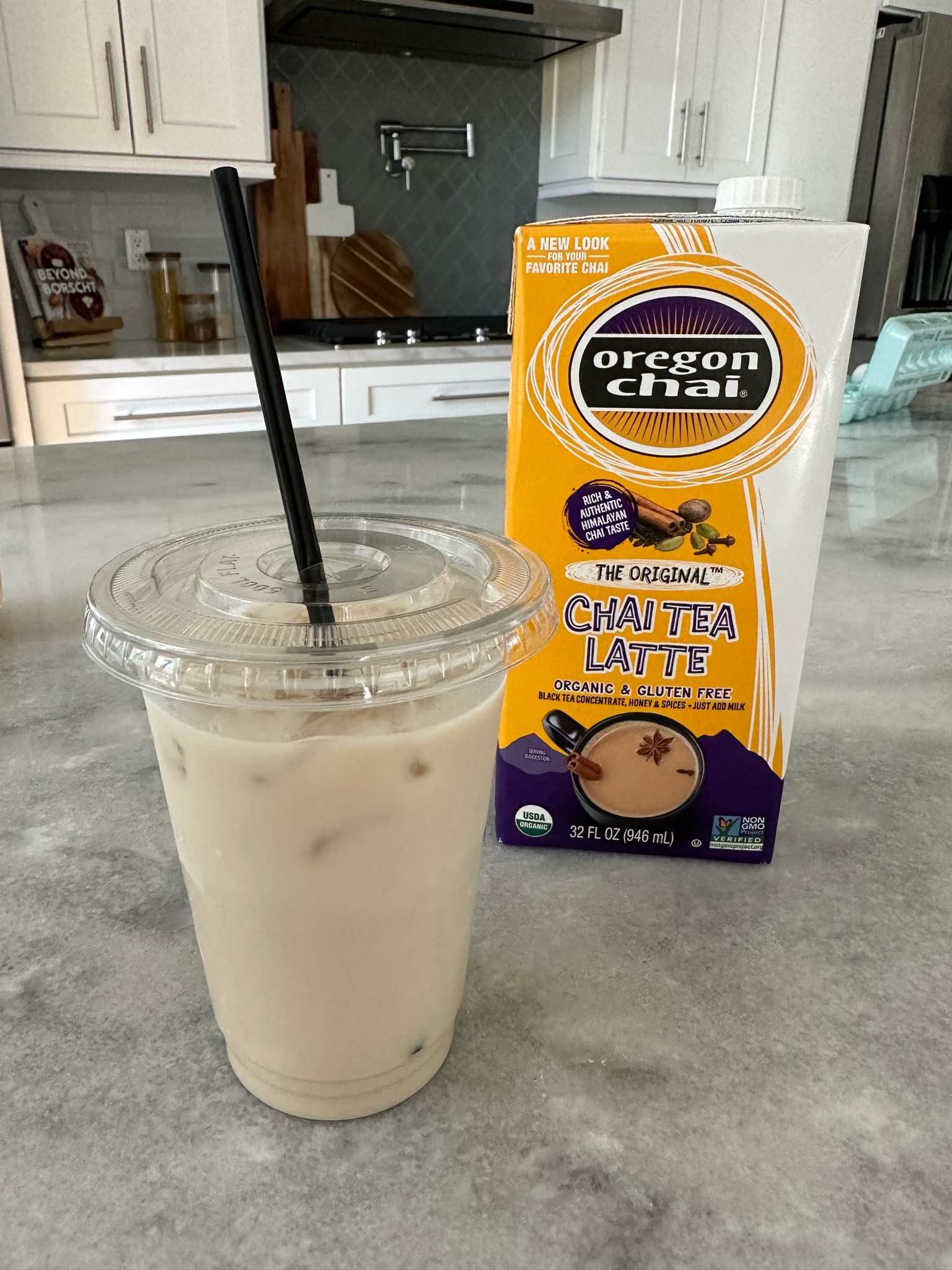 All you do is add half milk and half of the concentrate, fill with ice and that’s it. You got yourself a Starbucks copycat chai tea latte. 😋

#LTKhome #LTKSeasonal #LTKFind