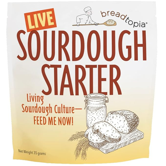 Breadtopia Sourdough Starter (Live) | Made from Non-GMO & Organic Ingredients | Easy to Follow In... | Amazon (US)