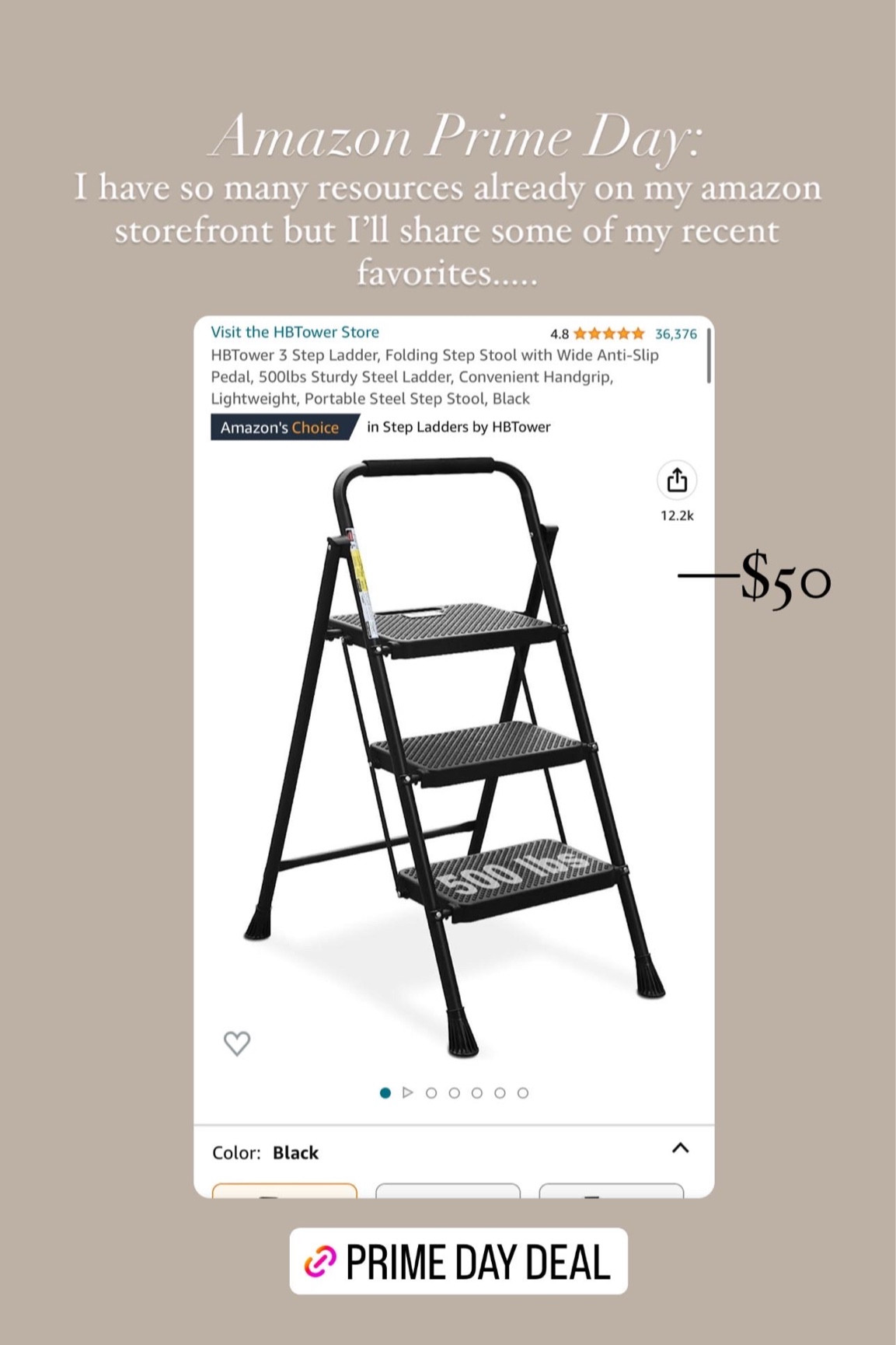 I’ve never been so excited for a new ladder 

#LTKxPrimeDay #LTKhome #LTKsalealert