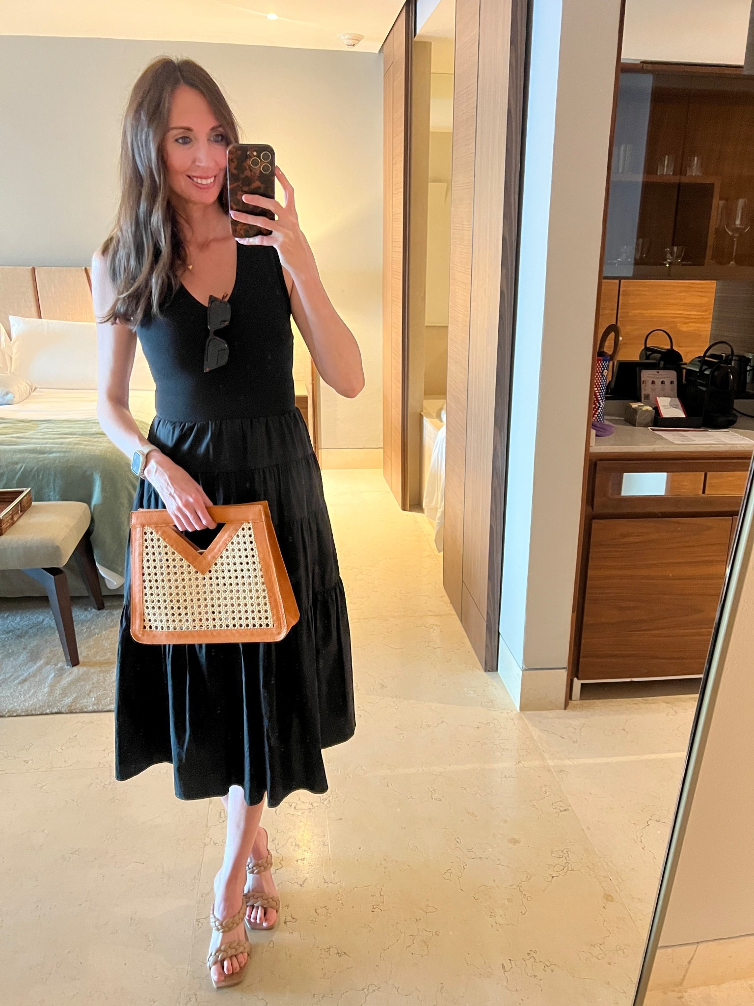 dress is old jason wu. but the real show stopper is this clutch, which is a fraction of the price of the designer version it looks identical to!

#LTKFindsUnder100 #LTKItBag #LTKTravel