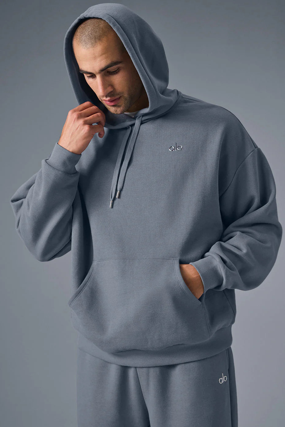 Alo YogaÂ® | Accolade Hoodie in Steel Grey, Size: XL | Alo Yoga