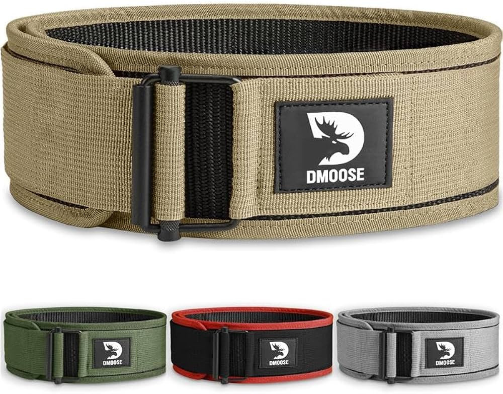 DMoose Weight Lifting Belt - Auto Locking Gym Belt for Olympic Training, WOD, Cross Training for ... | Amazon (US)