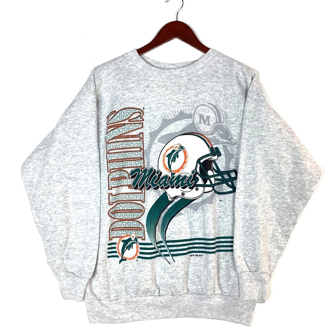 Vintage Miami Dolphins Sweatshirt Large Gray 1994 Nfl Football 90s - Etsy Canada | Etsy (US)