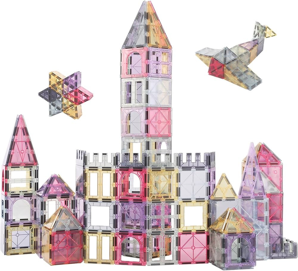 Amazon.com: NEOFORMERS Magnetic Tiles 40pcs Magnet 3D Building Tiles Kids Toys for 3 4 5 6 7 8+ Y... | Amazon (US)