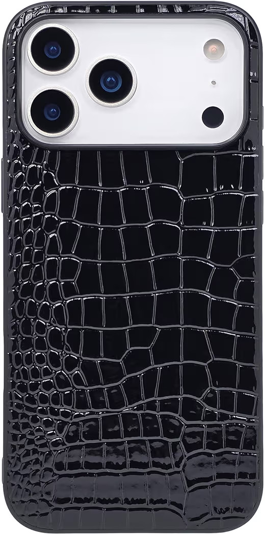 Compatible with iPhone 17 Pro Case for Women, Crocodile Synthetic Patent Leather Cover, Classic F... | Amazon (US)