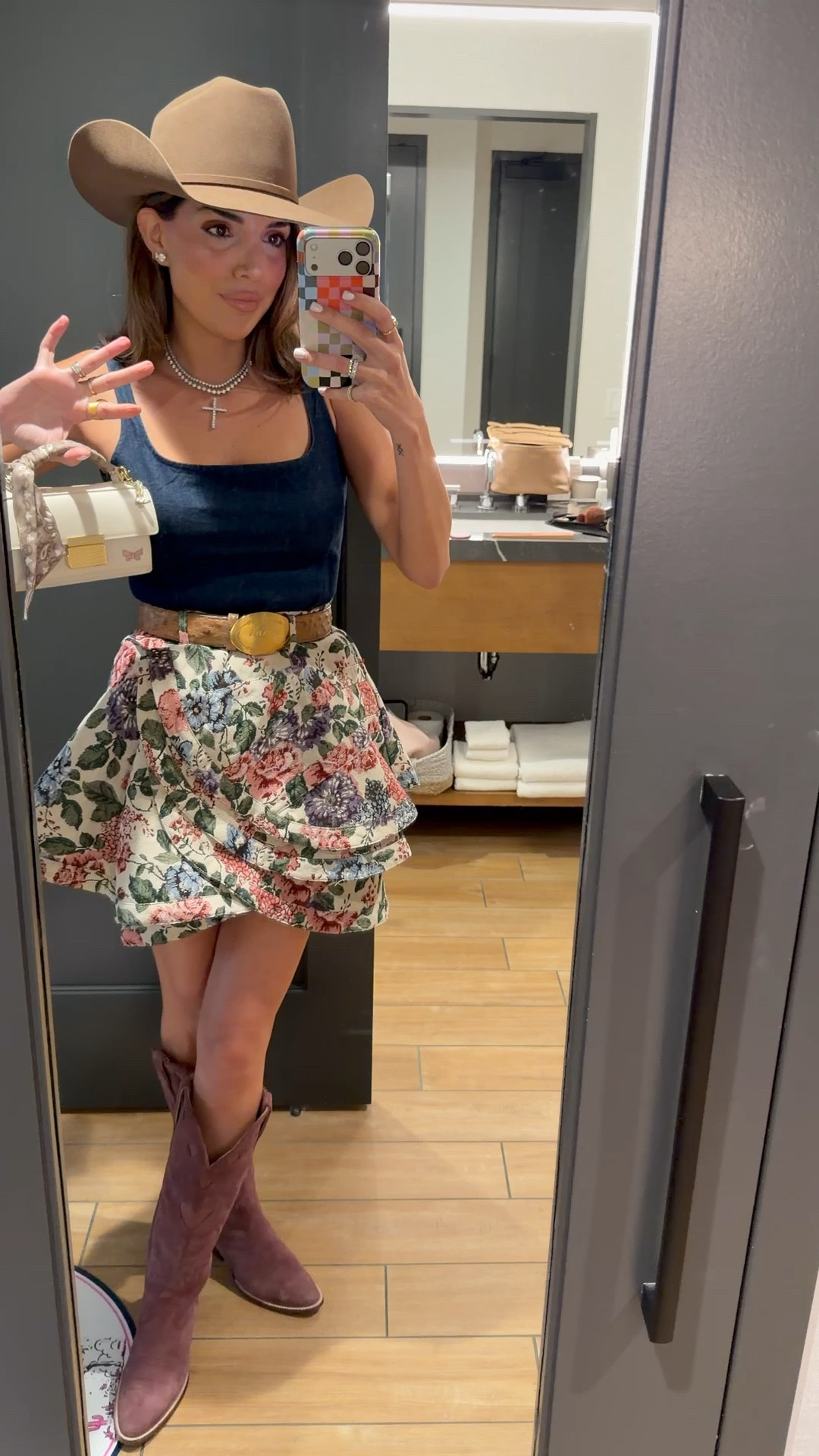 ootn for a night out in Fort Worth with visit Fort Worth!

the belt buckle is vintage Prada from Poshmark! 


western fashion, rodeo outfit inspo, western outfit 

#LTKootd