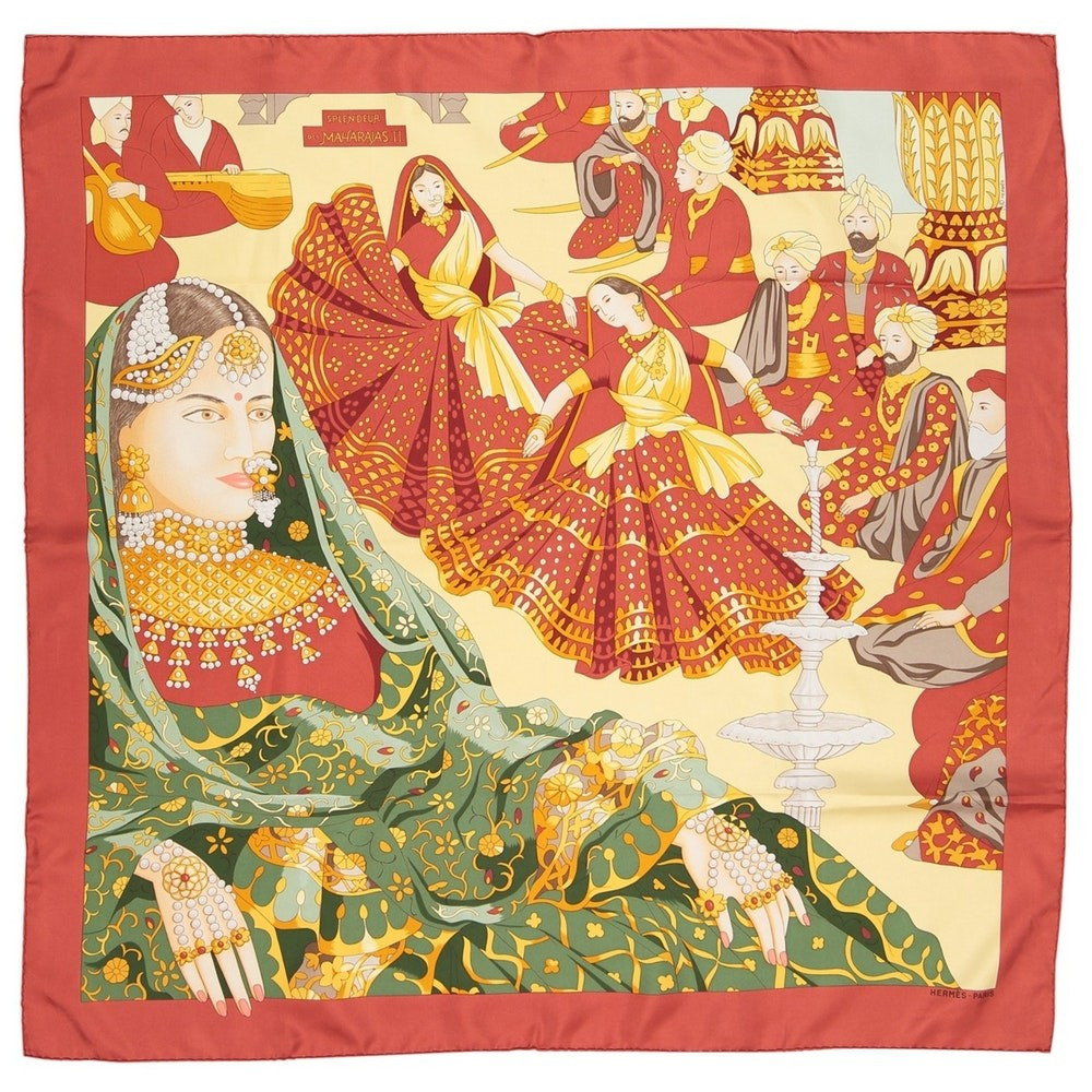 Carré Géant silk silk stole 17 | Vestiaire Collective (Global)