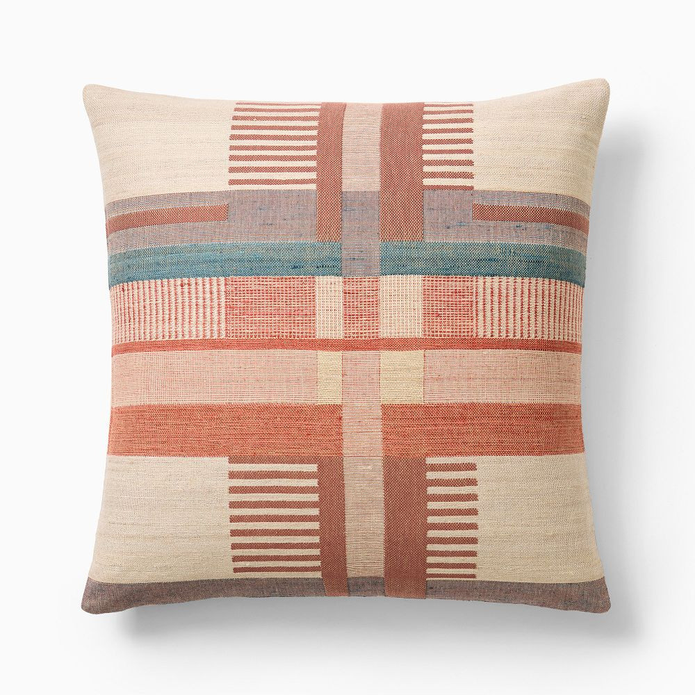 Silk Broken Stripe Pillow Cover | West Elm (US)