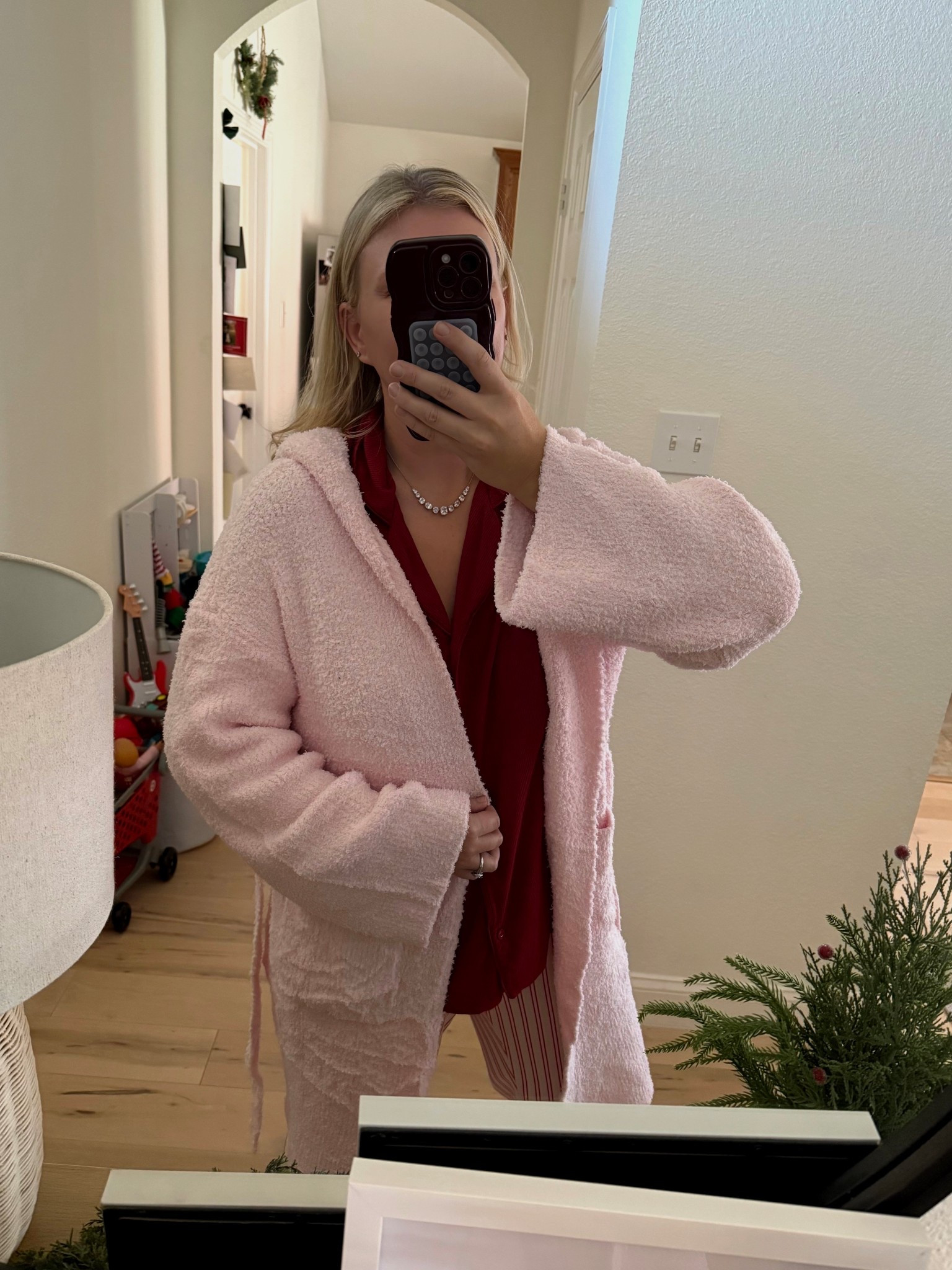 Barefoot dreams robe look for less!! Super soft, wide sleeve hooded robe! Other colors available ships before Christmas!! #robe #giftidea #forher

#LTKFindsUnder50 #LTKmomlife #LTKGiftGuide