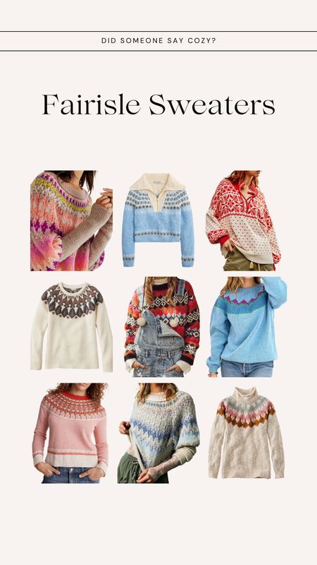 My favorite fairilse sweaters for fall and winter ✨🍂🧸🧣

#LTKSeasonal