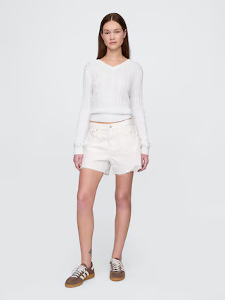 4" Mid Rise UltraSoft Relaxed Cutoff Shorts | Gap (US)