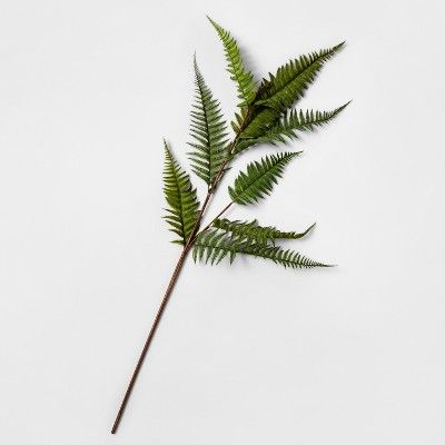 46" Artificial Fern Leaf Stem Green - Threshold™ | Target