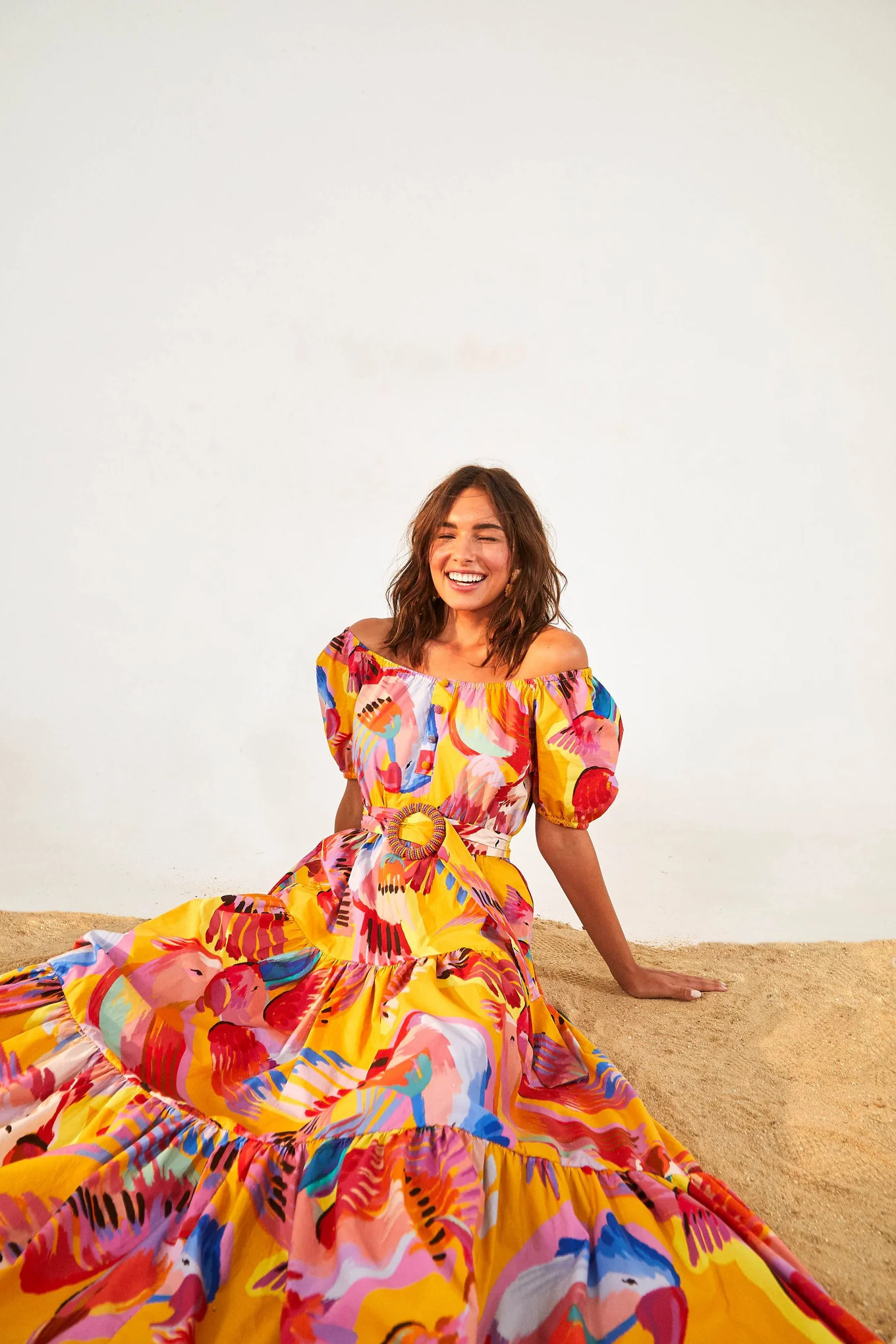 NEON MACAWS MAXI DRESS | FarmRio (US)