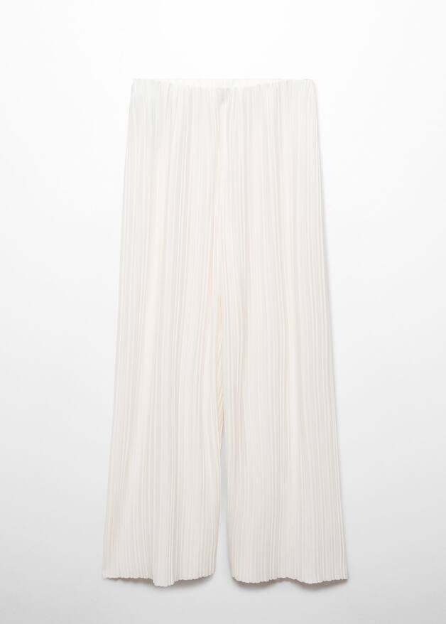 Pantalon wideleg plissé | MANGO (FR)