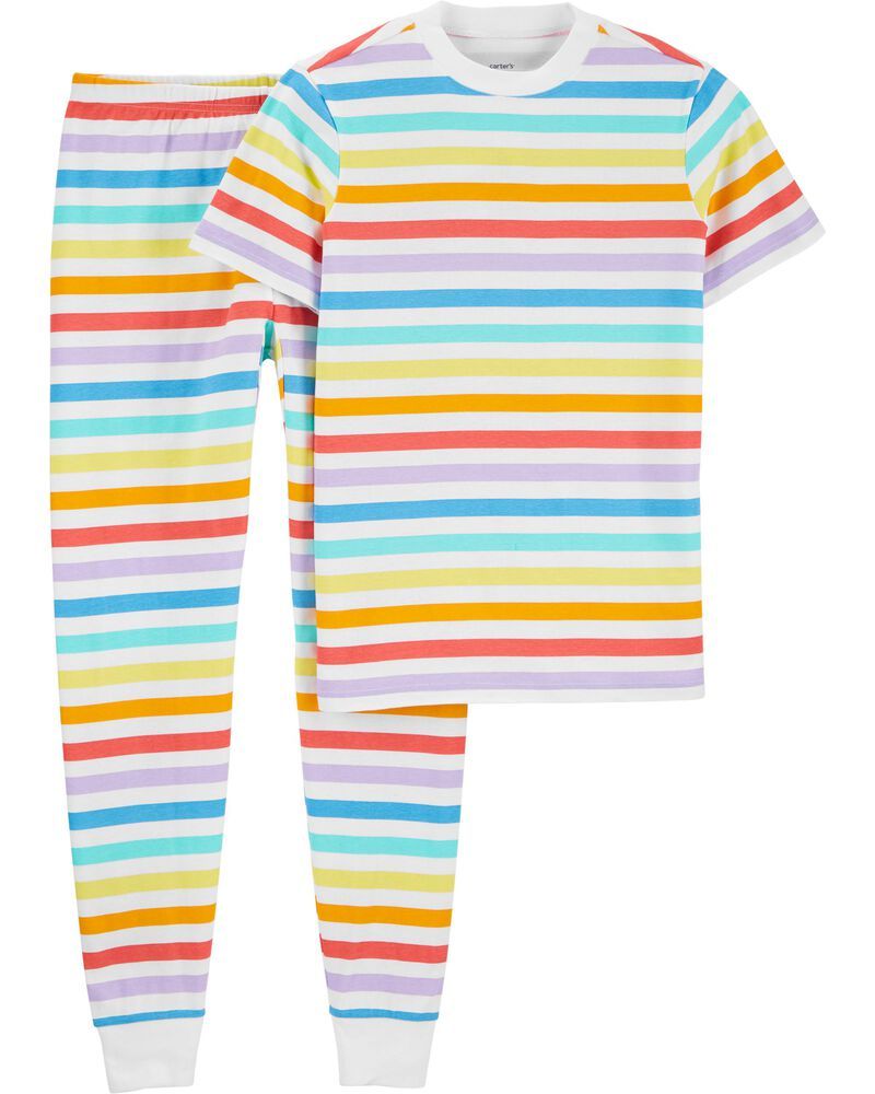 2-Piece Adult Striped Snug Fit Cotton PJs | Carter's