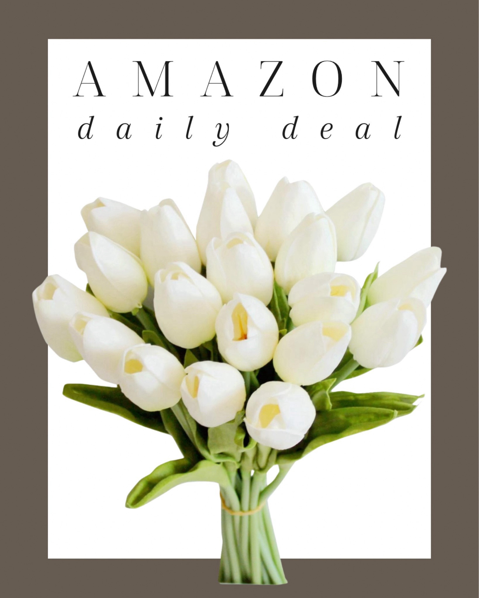 Amazon daily deal! These faux tulips look so realistic. Several color variations and most of them are under $20! 

Tulips, faux stems, faux florals, seasonal blooms, faux greenery, seasonal florals, spring florals, kitchen, dining room, living room, entryway, bedroom, Modern home decor, traditional home decor, budget friendly home decor, Interior design, look for less, designer inspired, Amazon, Amazon home, Amazon must haves, Amazon finds, amazon favorites, Amazon home decor #amazon #amazonhome



#LTKStyleTip #LTKHome #LTKFindsUnder50