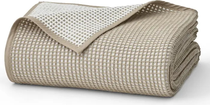 Boll & Branch Waffle Knit Two-Tone Bed Blanket | Nordstrom | Nordstrom