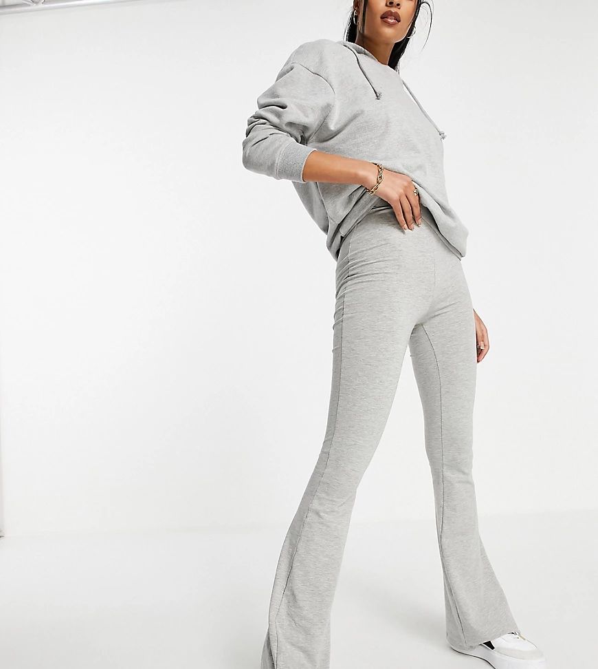 ASOS DESIGN Tall kick flare pants in heather gray-Grey | ASOS (Global)