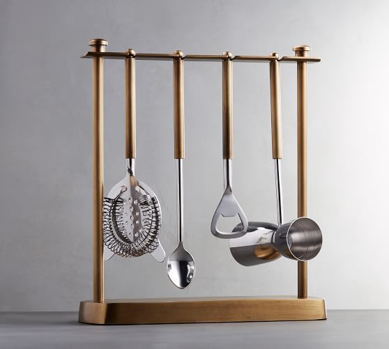 Bleecker Hanging Bar Tool Set | Pottery Barn (US)