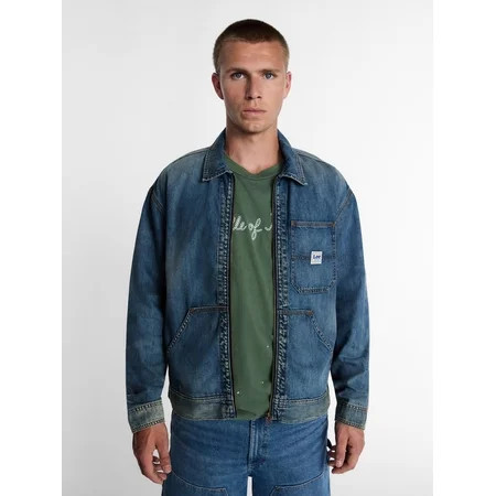 Kacey Lee Men's Denim Workwear Jacket, Sizes S-2XL | Walmart (US)