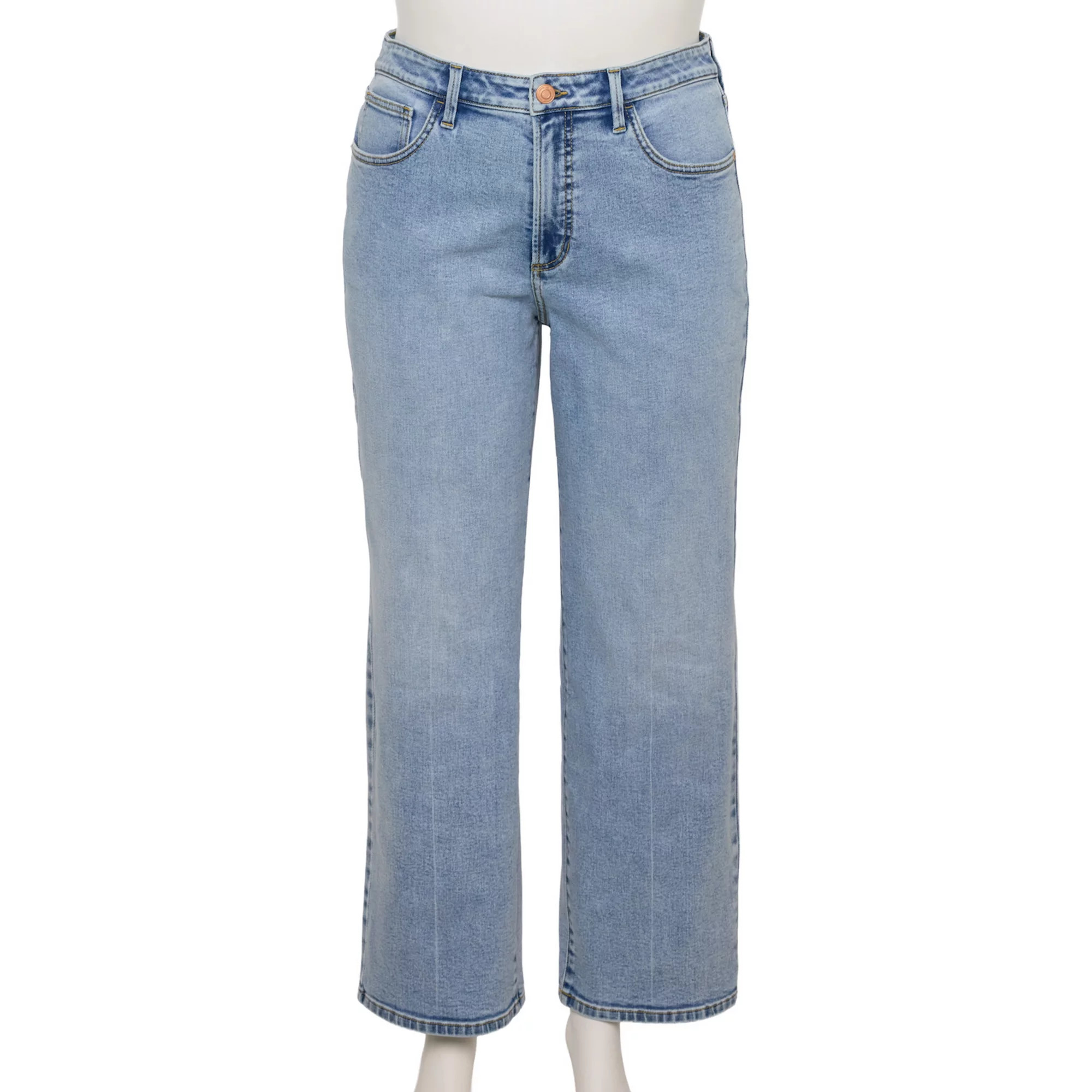 Plus Size LC Lauren Conrad Super High Rise True Straight Jeans | Kohl's