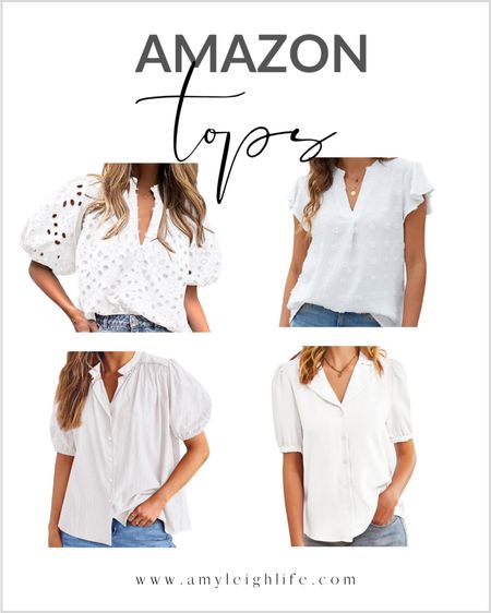 White blouses for women for summer. 

Amazon blouse, blue blouse, black blouse, floral blouse, blouses for work, green blouse, long sleeve blouse, short sleeve blouse, sleeveless blouse, pink blouse, purple blouse, red blouse, satin blouse, silk blouse, floral, spring blouse, womens blouse, white blouse, work blouse, tops, tops for women, summer tops, amazon tops, tank tops, spring tops, cute amazon tops, amazon summer tops, amazon fashion tops, amazon womens tops, amazon basic tops, amazon spring tops, bow top, bluet top, cute tops, casual tops, cream top, button up blouse, button up top, dressy tops, amazon date night top, embellished top, lace top, white lace top, peplum top, pink top, tops form women, tops amazon, summer tops, womens tops, 


#amyleighlife
#amazon

Prices can change  

#LTKTravel #LTKSeasonal #LTKWorkwear