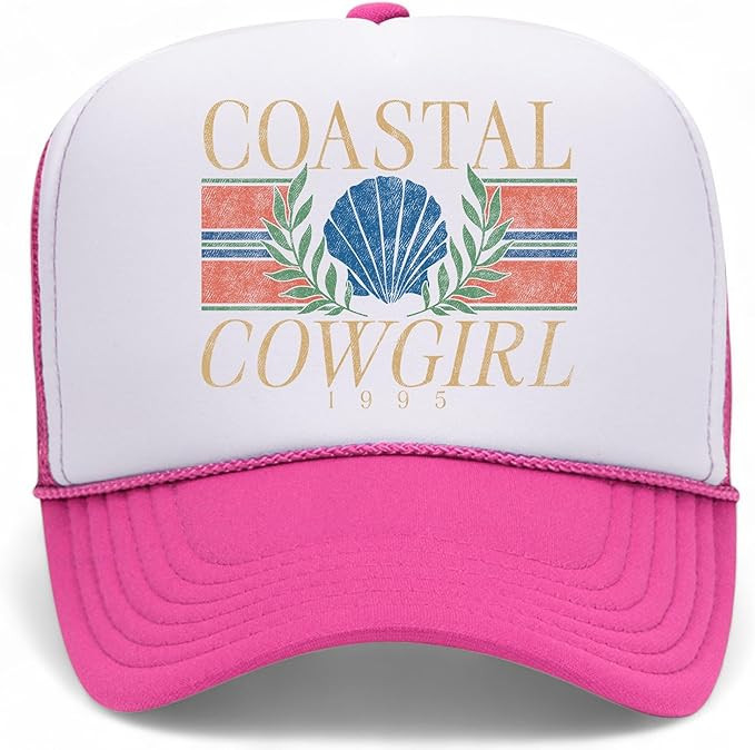 Coastal Cowgirl Trucker Hat | Beach Cowboy Cute Summer Western Country Vintage | Premium Foam Tru... | Amazon (US)