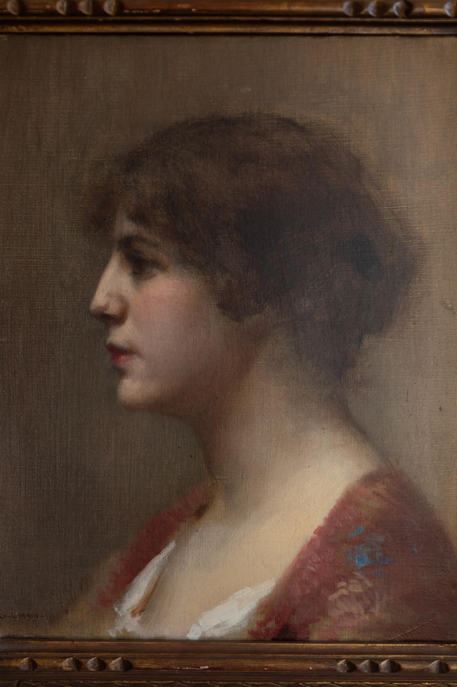 Antique Portrait Woman Oil Painting, French Lady Portrait, Signed Oil Painting, Original Oil Canv... | Etsy (US)