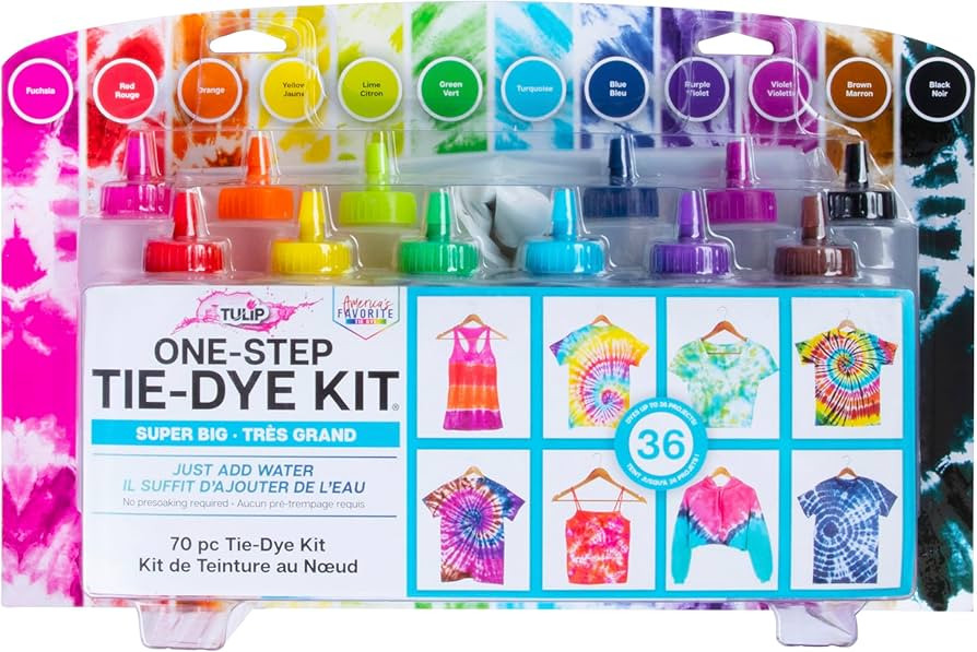 Tulip One Step Tie Dye Kit: Super Big 12 Colors | Amazon (US)