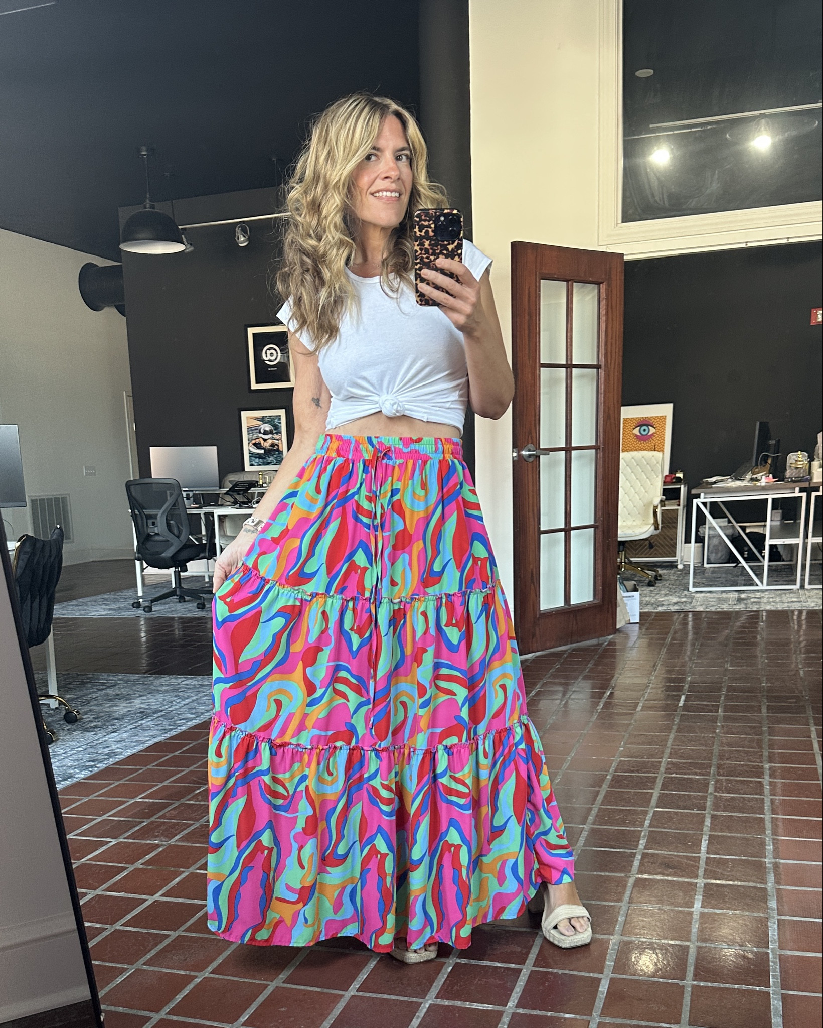 She's giving 90's summer vibes ☀️

This colorful maxi fits true to size, has a draw string, and pairs well with any tshirt for a breezy, effortless look  

#LTKFindsUnder50 #LTKMidsize #LTKStyleTip