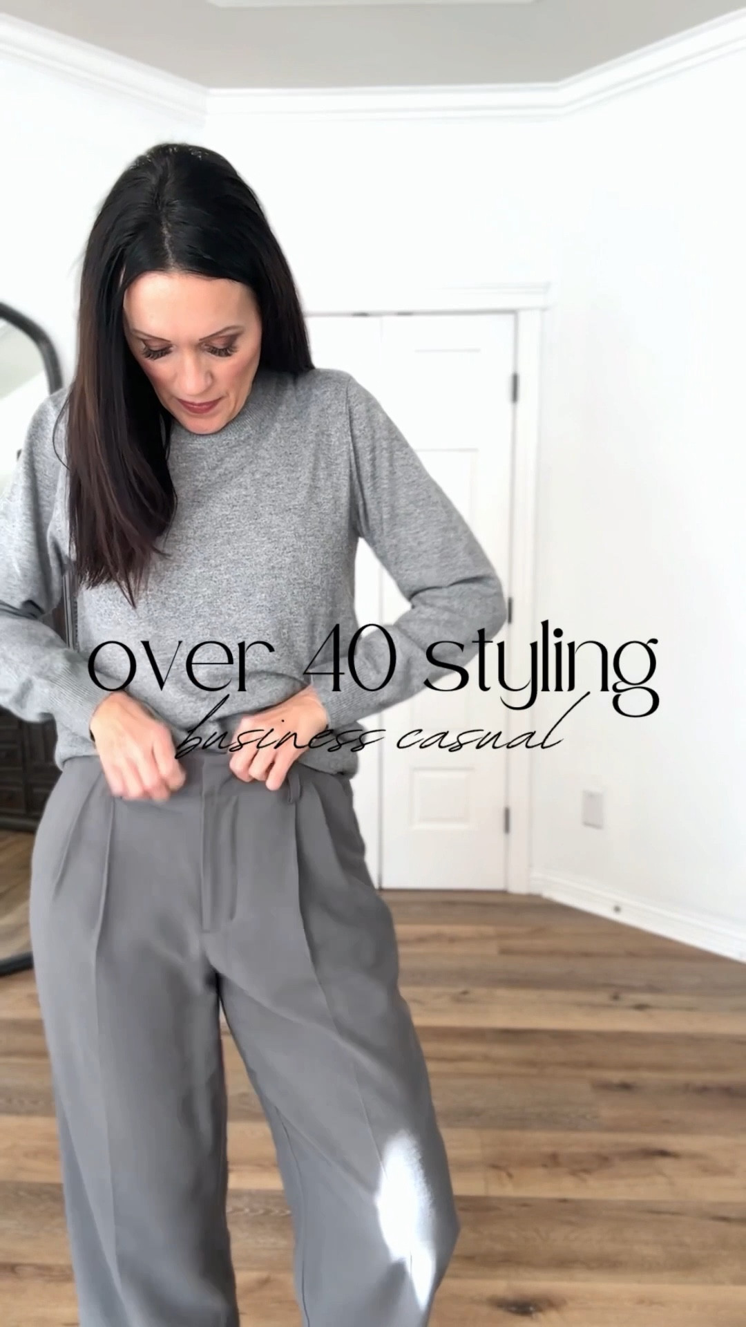 Easy business casual in tonal grays. 

Sizing:
Cashmere sweater-quince, medium
Gray trousers-H&M, size 6

Casual outfit | elevated casual 

#LTKOver40 #LTKWorkwear #LTKFindsUnder50