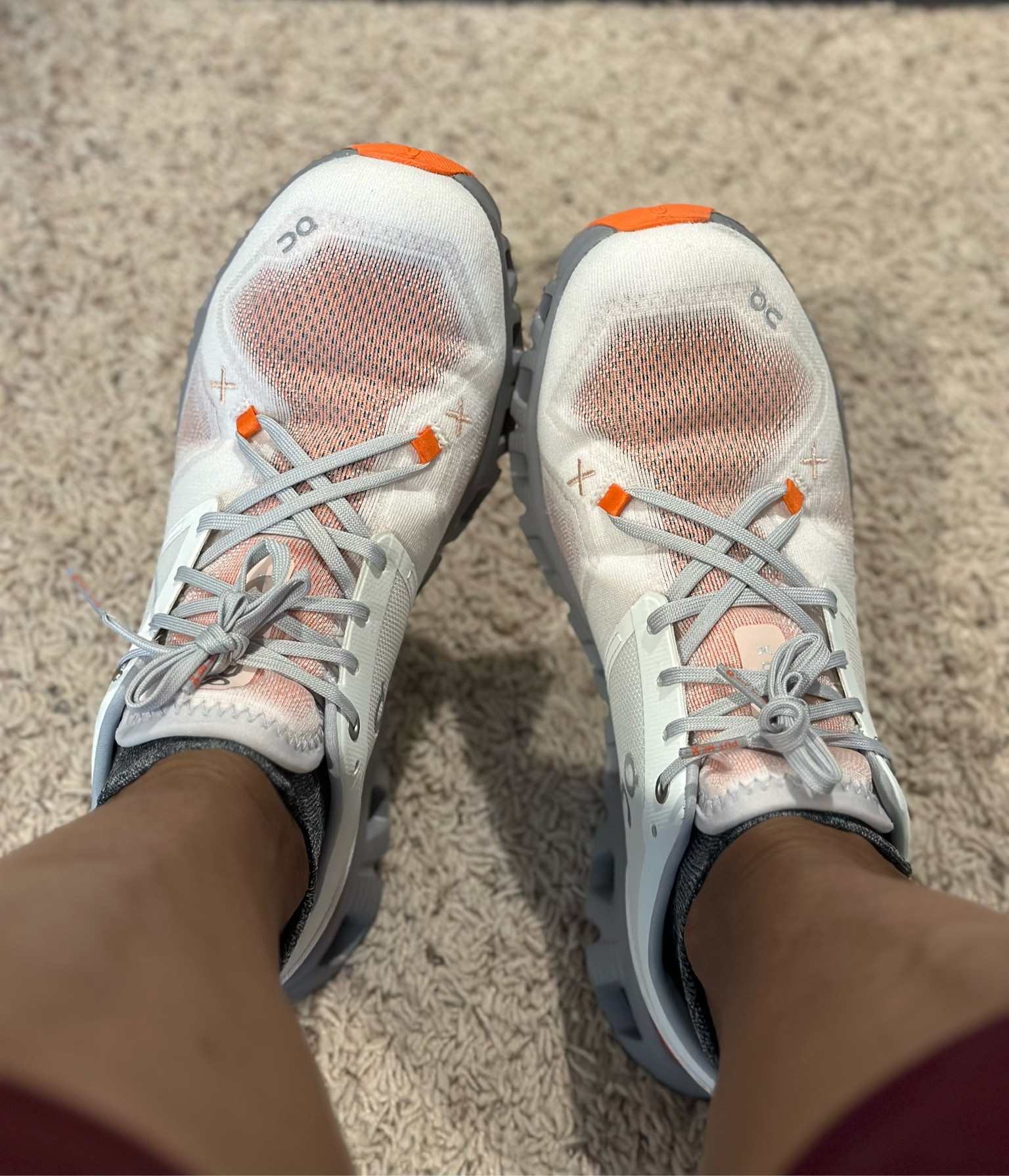 The best cross trainers I’ve worn.  On Cloud X-3. They come in several colors.  
I also picked up some comfy socks by feetures.  

#LTKshoecrush #LTKfitness