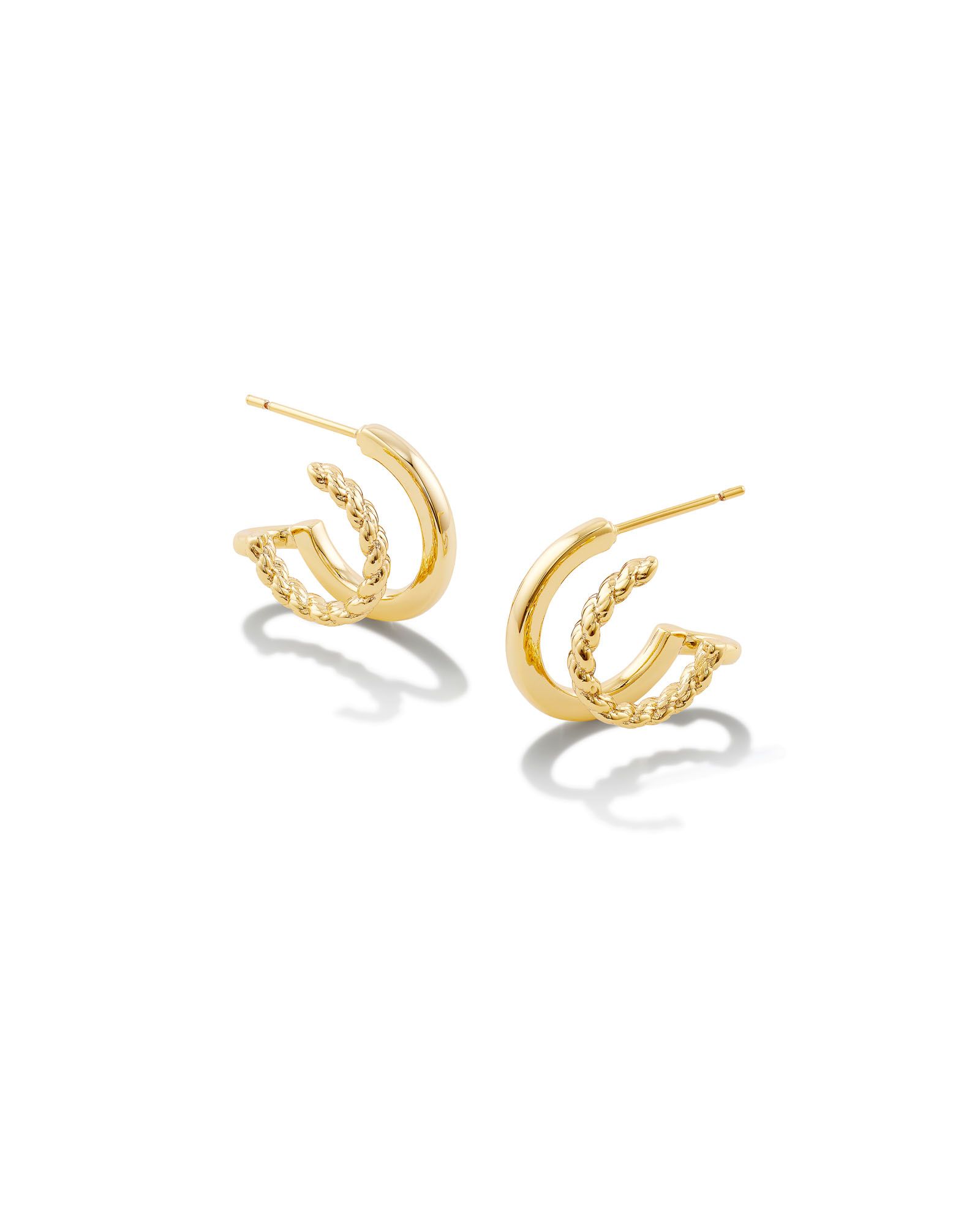 Olivia Huggie Earrings in Gold | Kendra Scott