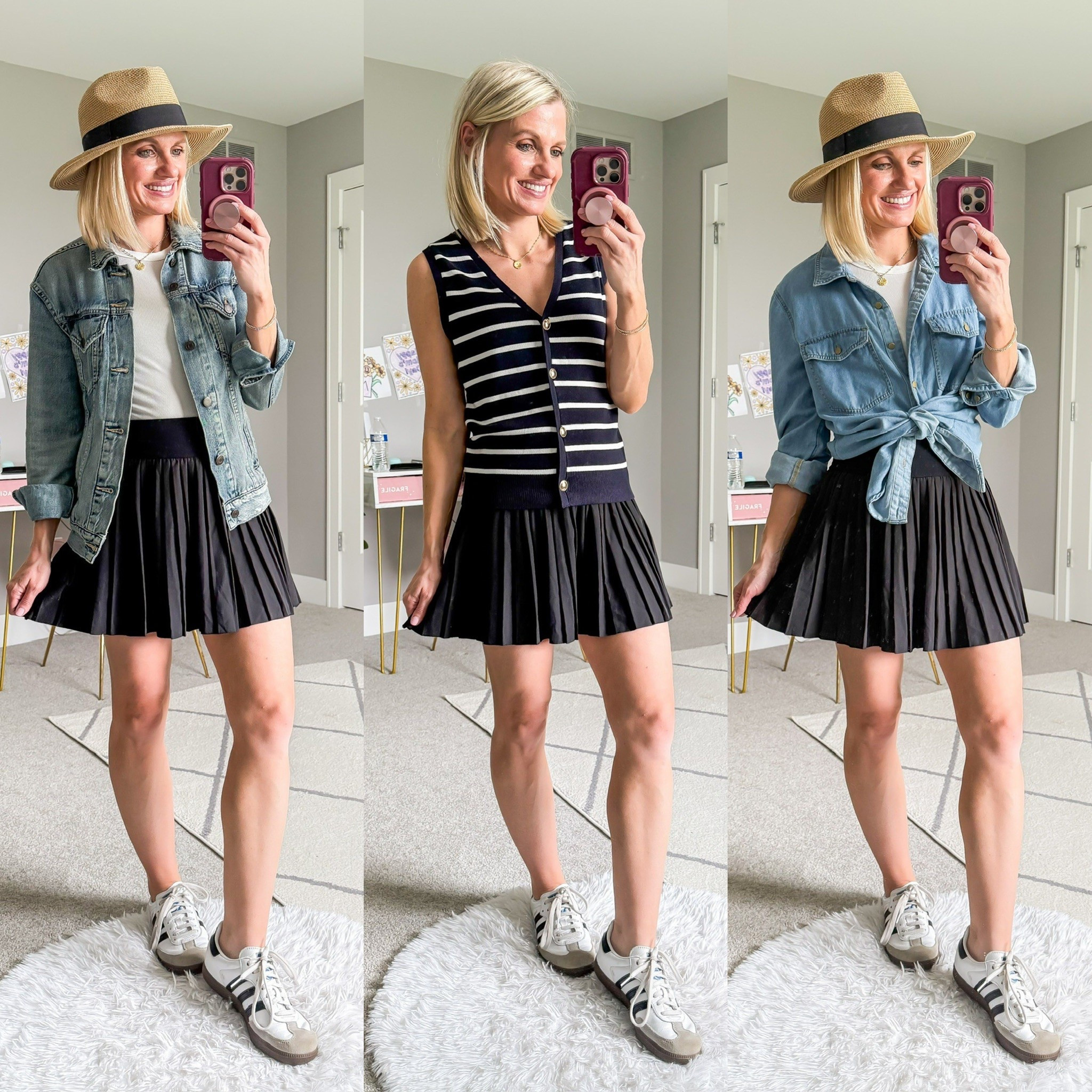Summer capsule wardrobe outfits with a pleated skort  

#LTKStyleTip #LTKSeasonal #LTKActive