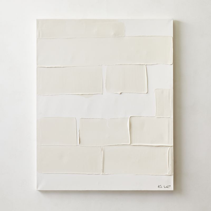 'Wandering' Modern Abstract Painting 48"x60" + Reviews | CB2 | CB2