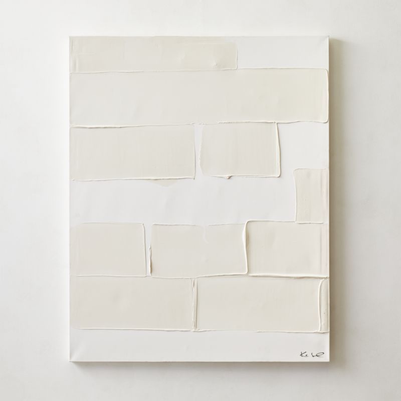 'Wandering' Modern Abstract Painting 48"x60" + Reviews | CB2 | CB2