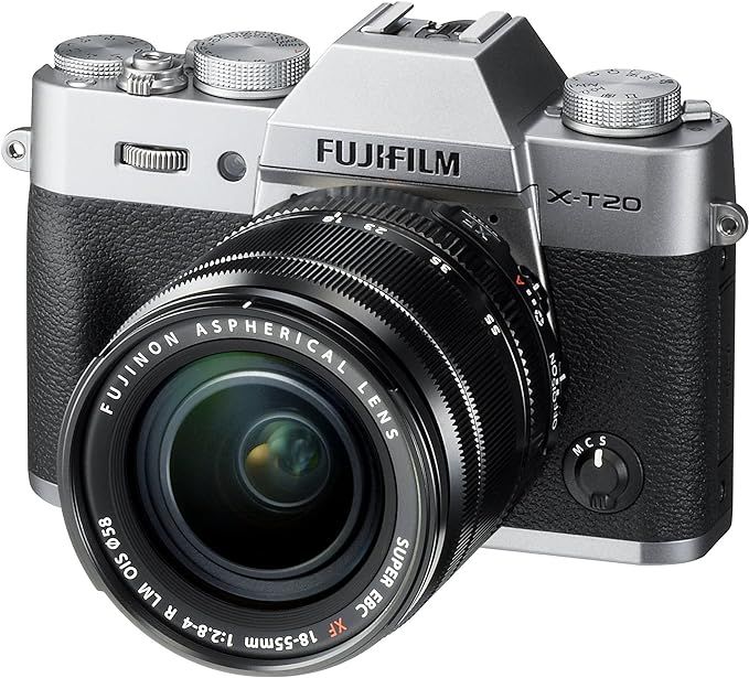 Fujifilm X-T20 Mirrorless Digital Camera w/XF18-55mmF2.8-4.0 R LM OIS Lens-Silver | Amazon (US)