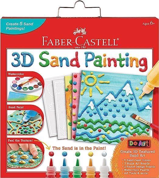Faber-Castell 3D Sand Painting - Textured Sand Art Activity Kit for Kids | Amazon (US)