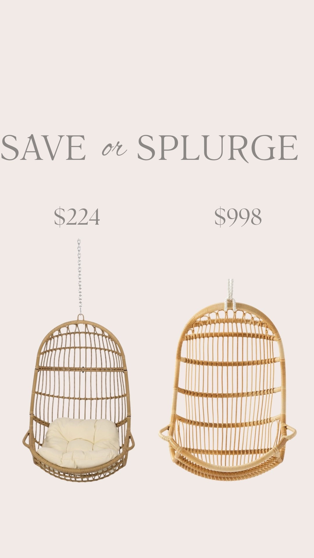 Save vs splurge 

#LTKHome