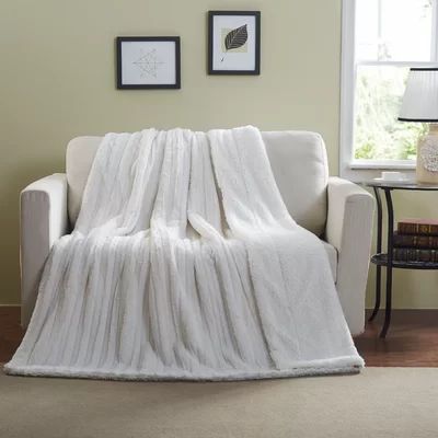 Aresford Polar White Blanket Mercer41 Size: Twin | Wayfair North America