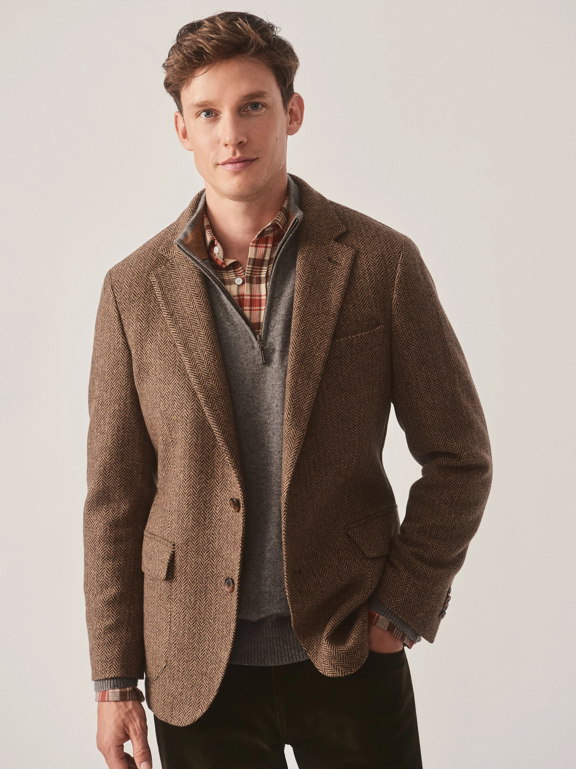 McCown Wool Sport Coat in Herringbone | J.McLaughlin